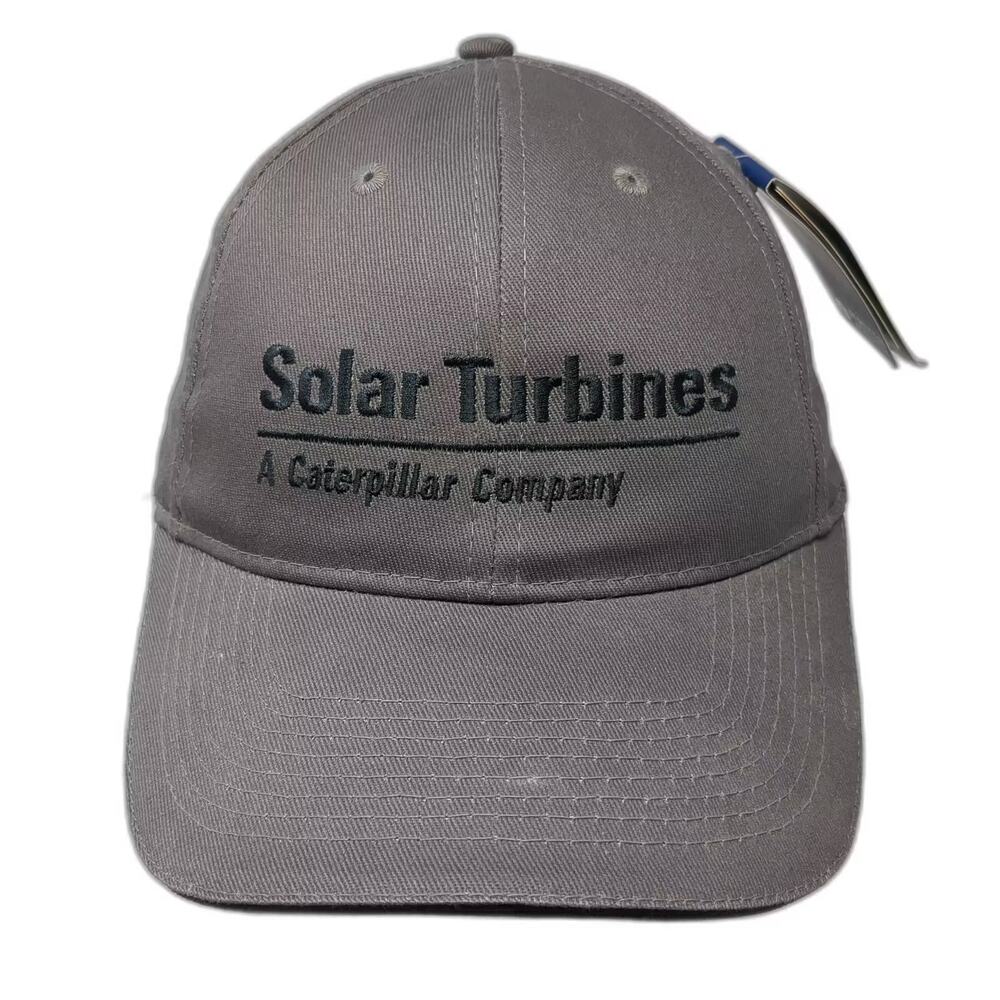 Fersten Worldwide Solar Turbines Caterpillar Baseball Cap Hat Gray Black OS